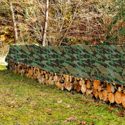 All Weather 8 mil Green Camo Tarp