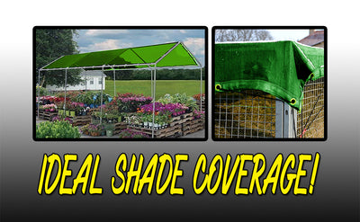 DAY STAR SHADES Green Mesh Tarp Cover Patio Canopy Shade