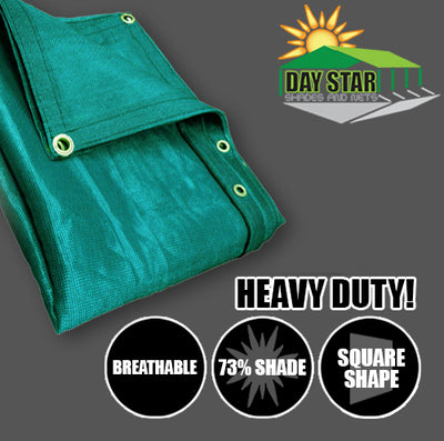 DAY STAR SHADES Green Mesh Tarp Cover Patio Canopy Shade