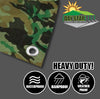 All Weather 8 mil Green Camo Tarp