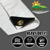 All Weather 10 Mil White Tarp Heavy Duty 3 Layer