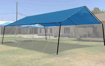 Blue Mesh Tarp Cover Patio Canopy Shade