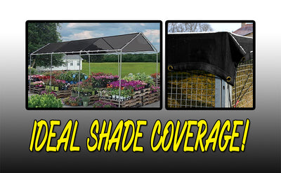 DAY STAR SHADES  Black Mesh Tarp Cover Patio Canopy Shade Net