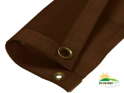 Brown Mesh Tarp Cover Patio Canopy Shade