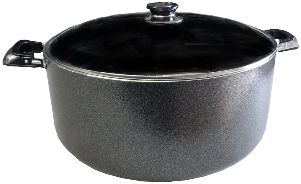 Voyager Tools Stock Pot 13 Quart Heavy Gauge Aluminum Cookware Sauce and Stock Pan