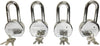 Heavy Duty Keyed Alike Set Security Padlock and Key (65mm 4 Pack)