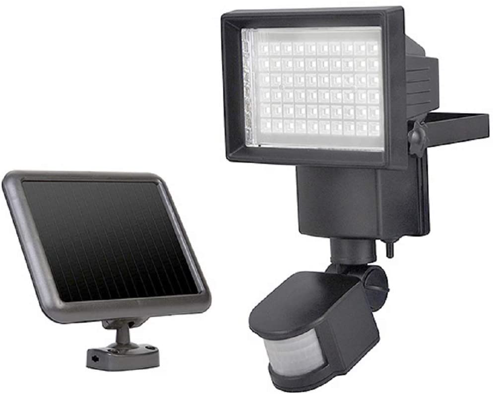 Solar Powered Motion Detecting LED Security Light Garage Patio Outdoor Lighting