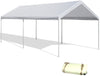 Voyager Tools 20'X20' White Canopy Replacement Cover Top Roof Tarp Shade Vehicle Cover