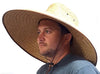 Double Weaved Hard Shell Shade Hat Large Fit Wide Brim Straw Hat Tan