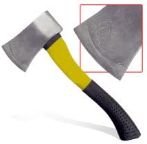 Voyager Tools Carbonized Steel Camping Axe with Comfortable Fiber Glass Handle, Durably Built for Long Lasting Performance