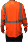 High Visibility, Reflective Long Sleeve Safety Shirt X-LG