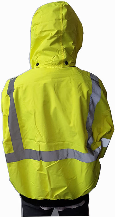 XX-Large Safety Reflective Jacket Bright Neon Yellow