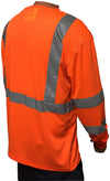 High Visibility, Reflective Long Sleeve Safety Shirt X-LG