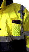 XX-Large Safety Reflective Jacket Bright Neon Yellow