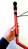 Walking Cane Light Weight Adjustable Cane Collapsable Heavy Duty Aluminum Cane (Red)