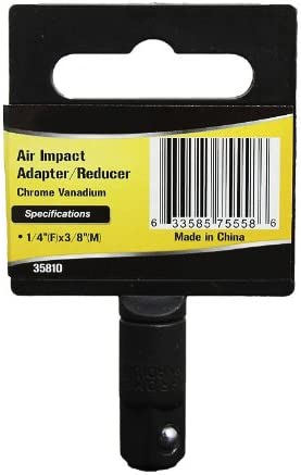 1/4"F X 3/8"M IMPACT ADAPTER/REDUCER