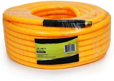 3/8" X 100' HYBRID ORANGE AIR HOSE