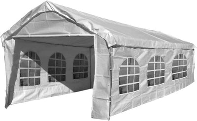 10X20 Canopy Tarp Set (5pc) Paneling and Top Set Valanced Tarp Kit Carport