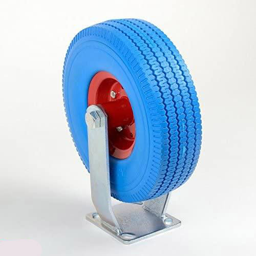 10" Fixed Caster Tire Trailer Tire Flat Free Tire Wheel 1pc