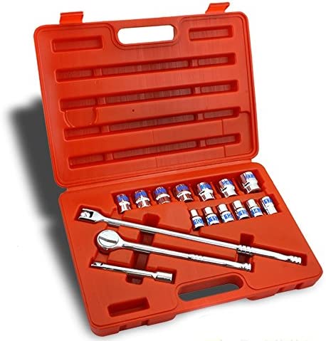 17PC SOCKET SET 1/2" HI-VIZ MM PORTABLE SOCKET CASE SET