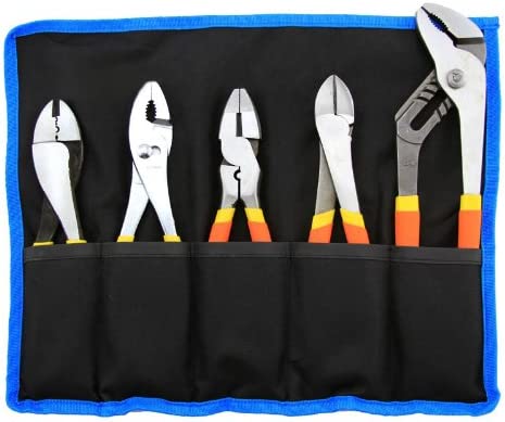 5PC JUMBO NICKLE-IRON PLIER SET