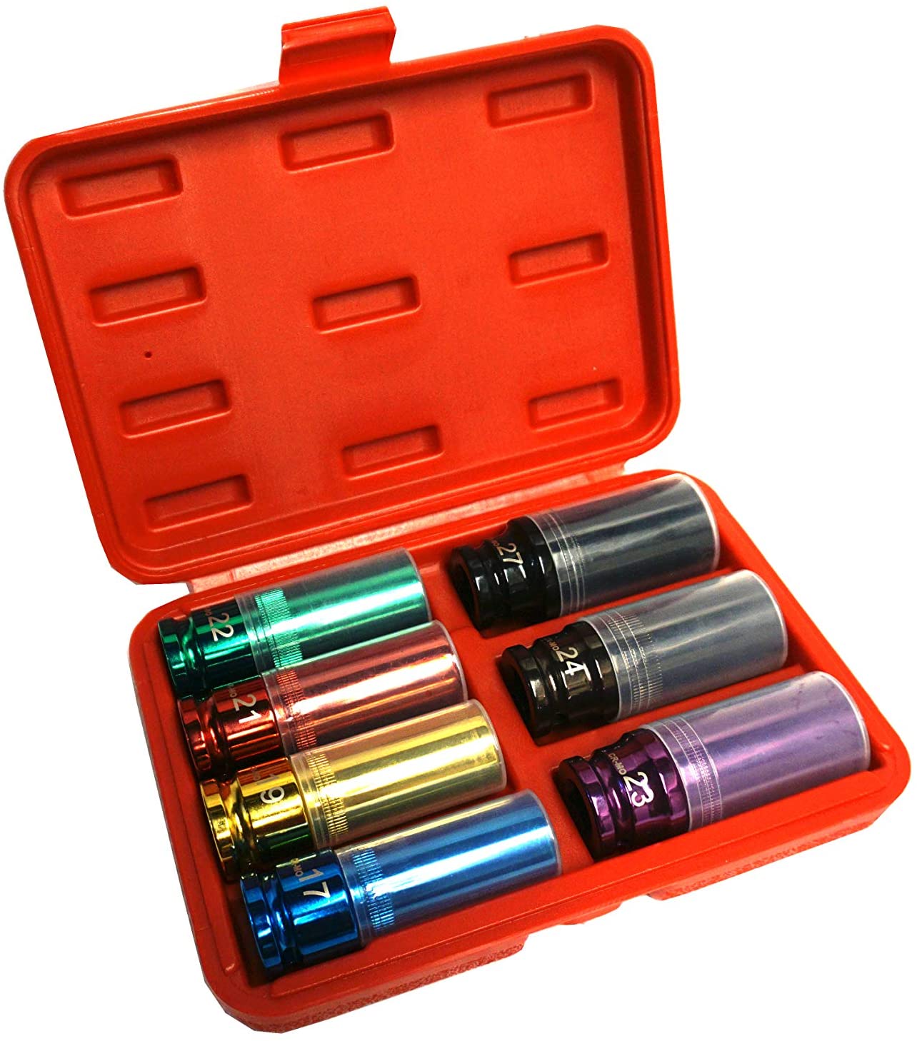 1/2" Dr. Metric Torque Socket Set w/Magnetic & Protective Sleeve