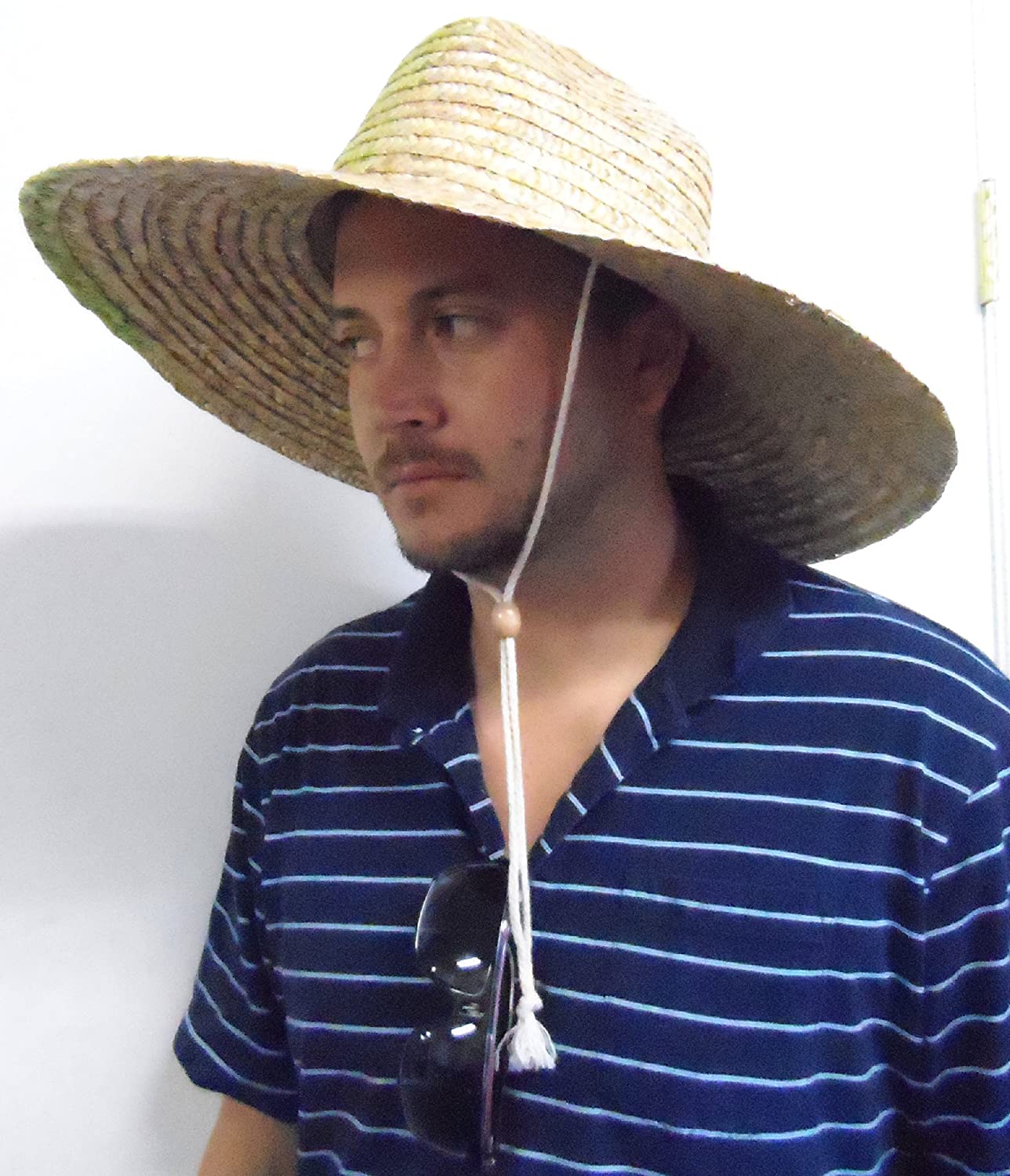 Wide Brim Shade Hat Universal Fit Beach Straw Hat Lifeguard Hat