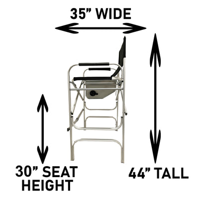 Voyager Tools Wide Body Tall Directors Chair Folding Light Weight