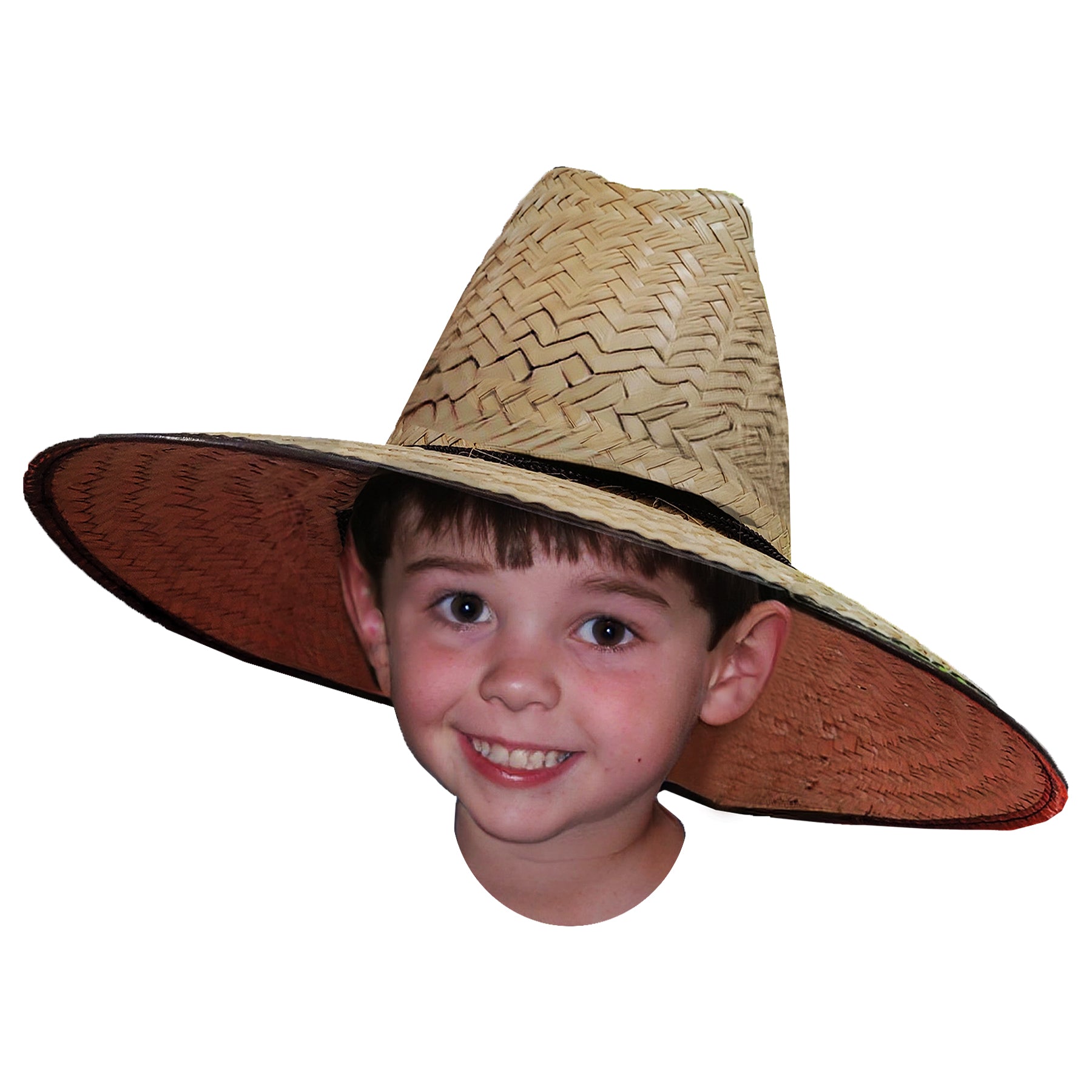 Voyager Tools Kids Double Weaved Hard Shell Shade Hat Fit Wide Brim Boys Girls